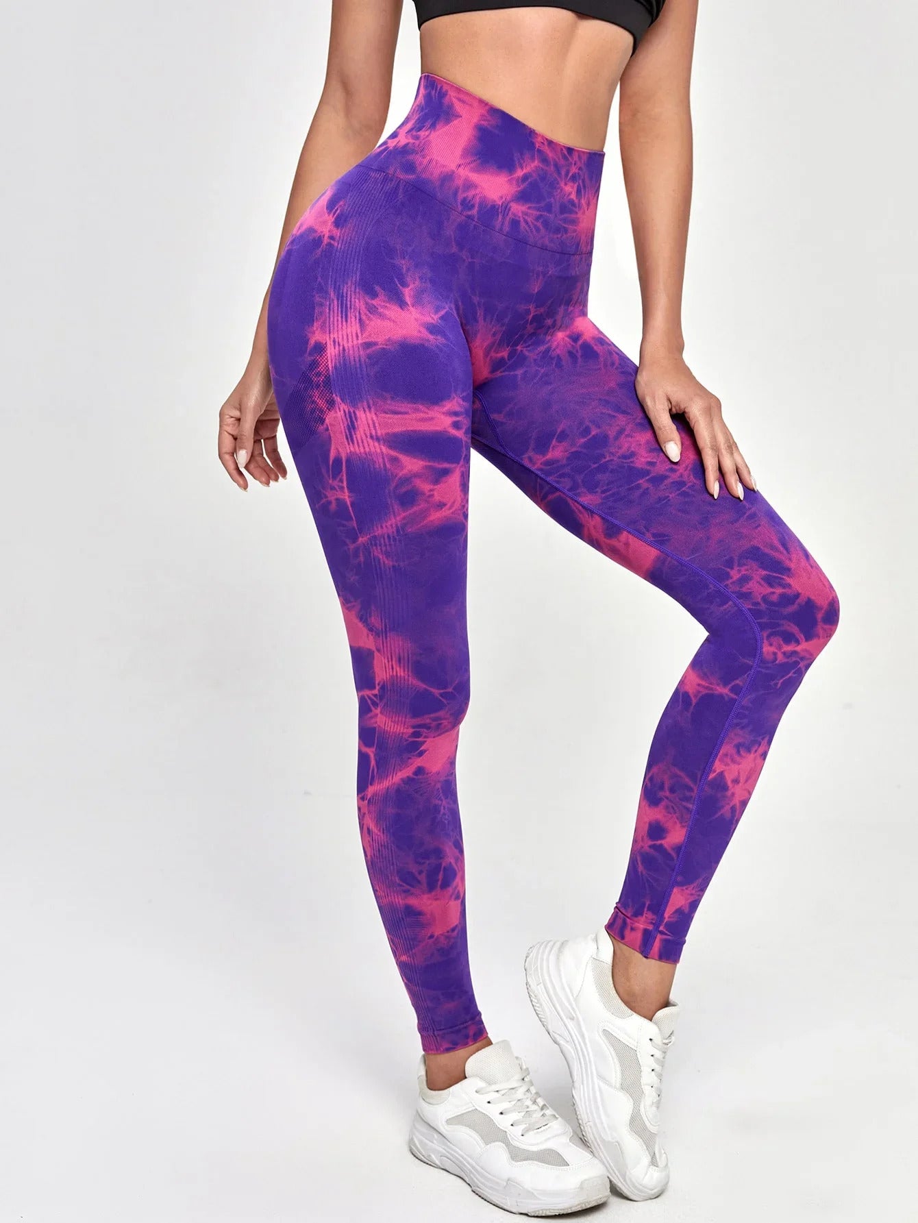 Tie Dye Yoga Pants Sport Leggings Women Seamless High Waist Push Up Woman Tights Fitness Workout Leggins Gym Clothing