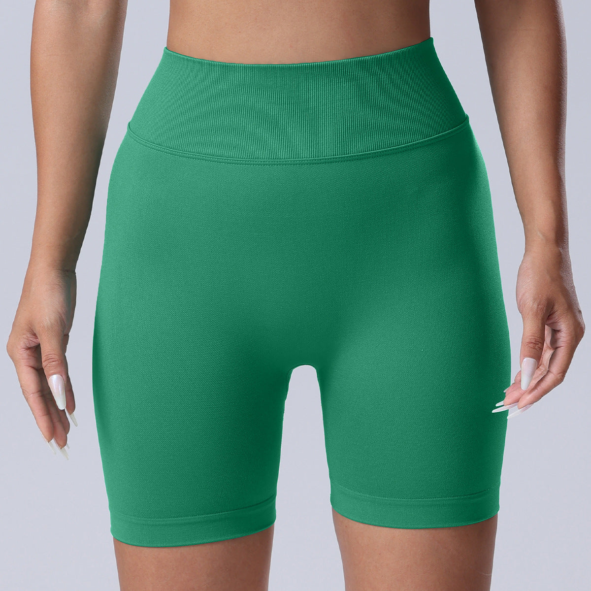 Seamless Rear V Waist Peach Hip Tight Fitness Summer Running Anti-walking Quick-drying Yoga Four-point Shorts