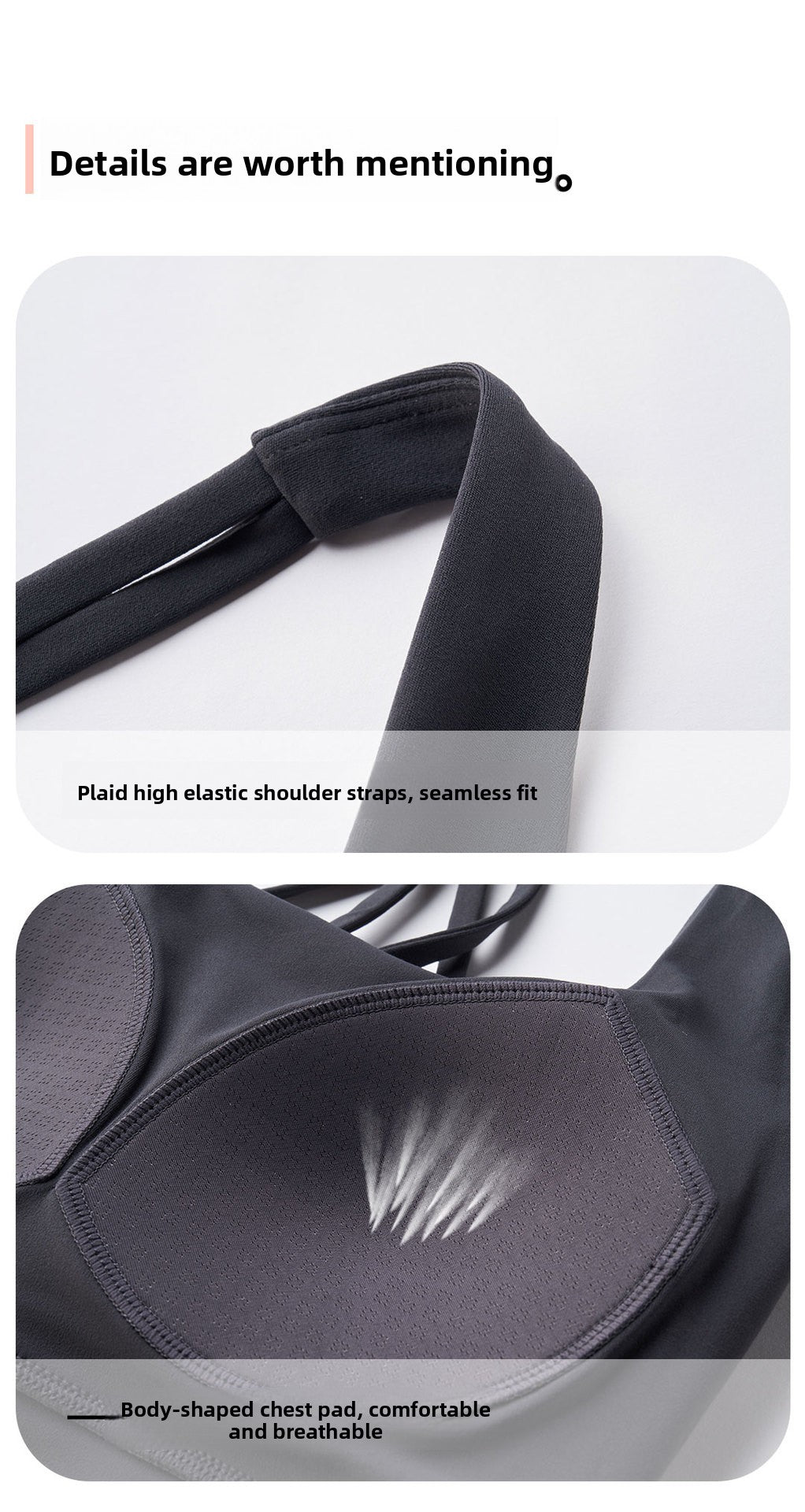 Sports Fitness Bra Yoga Running Underwear Women Shockproof Tight Breathable Casual Beauty Back Small Vest Fixed Integrated Cup