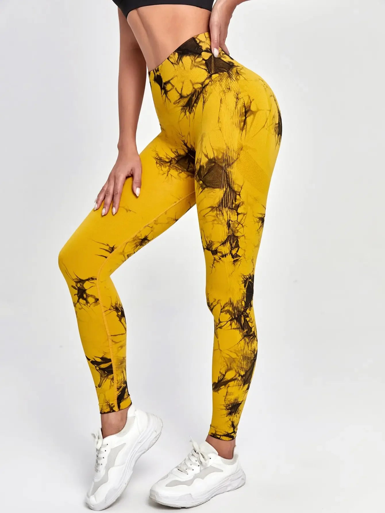 Tie Dye Yoga Pants Sport Leggings Women Seamless High Waist Push Up Woman Tights Fitness Workout Leggins Gym Clothing
