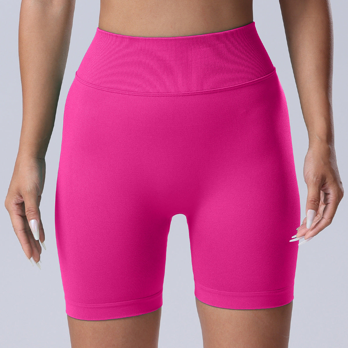 Seamless Rear V Waist Peach Hip Tight Fitness Summer Running Anti-walking Quick-drying Yoga Four-point Shorts