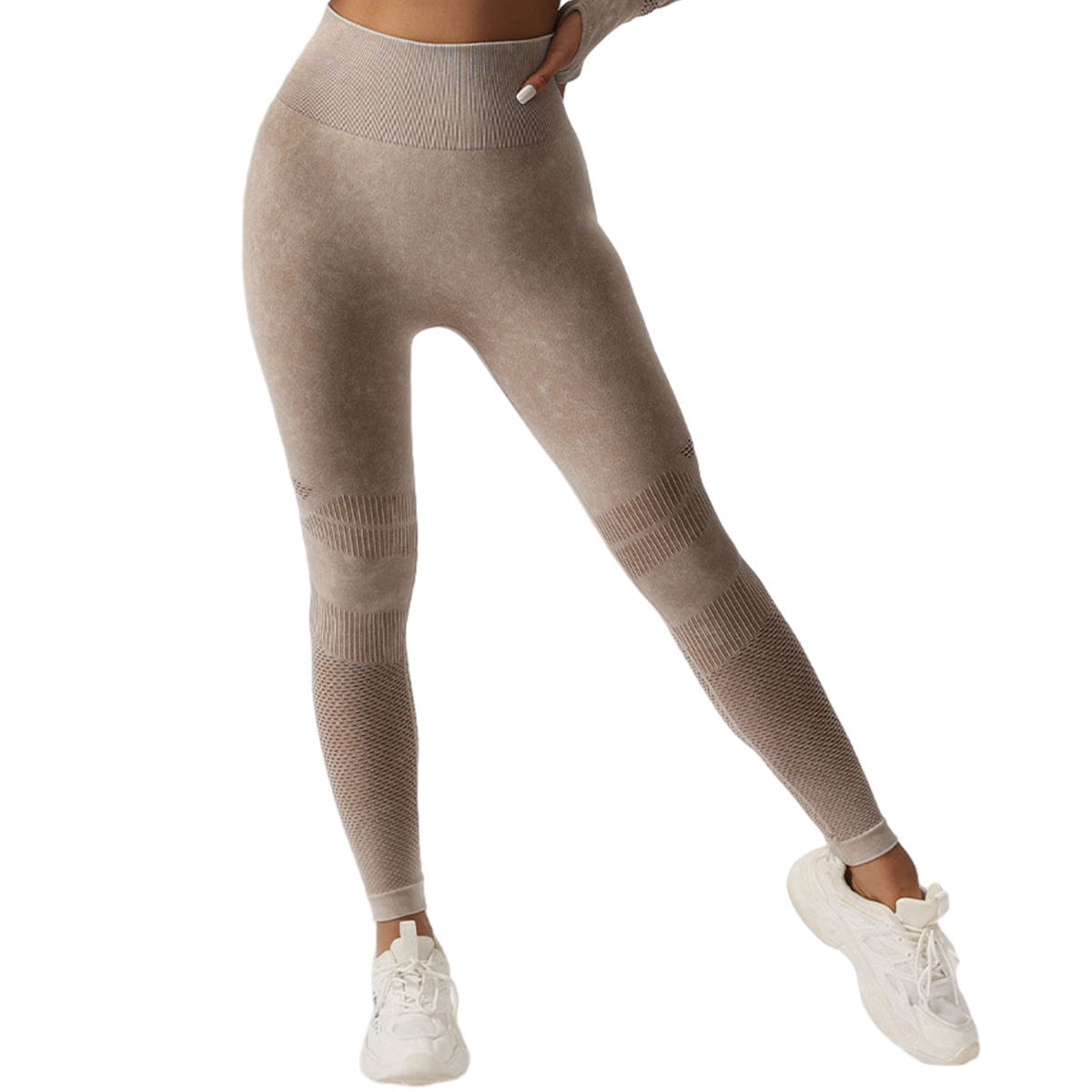 High Waist Peach Hip Lift Fitness Pants Washed Matte Tight Sports Yoga Pants
