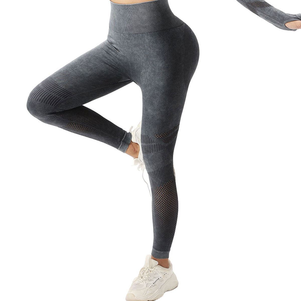 High Waist Peach Hip Lift Fitness Pants Washed Matte Tight Sports Yoga Pants