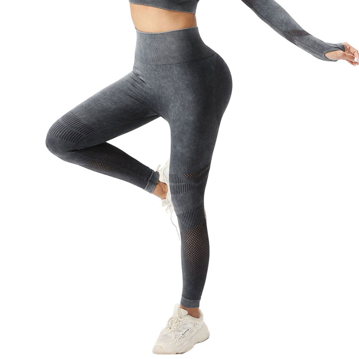 High Waist Peach Hip Lift Fitness Pants Washed Matte Tight Sports Yoga Pants