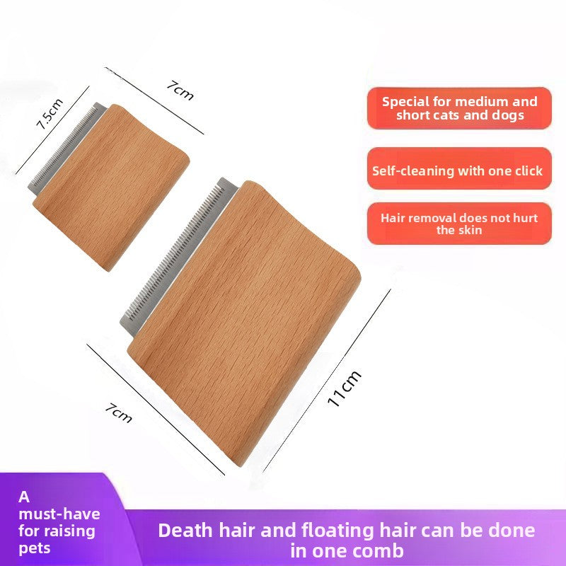 Pet Supplies Horse Grooming Brush Dog Hair Removal Comb Wooden Handle Stainless Steel Deshedding Needle Comb Horse Brush Cat Comb