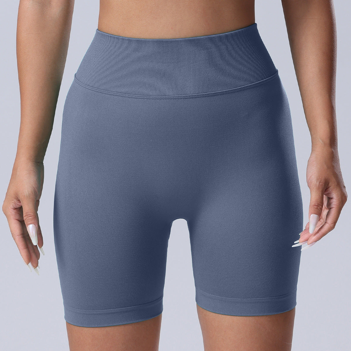 Seamless Rear V Waist Peach Hip Tight Fitness Summer Running Anti-walking Quick-drying Yoga Four-point Shorts