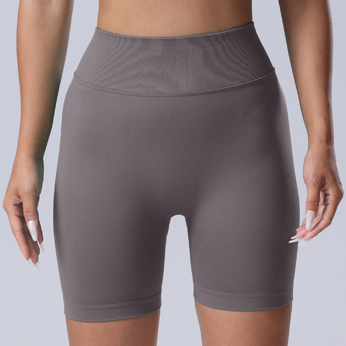 Seamless Rear V Waist Peach Hip Tight Fitness Summer Running Anti-walking Quick-drying Yoga Four-point Shorts