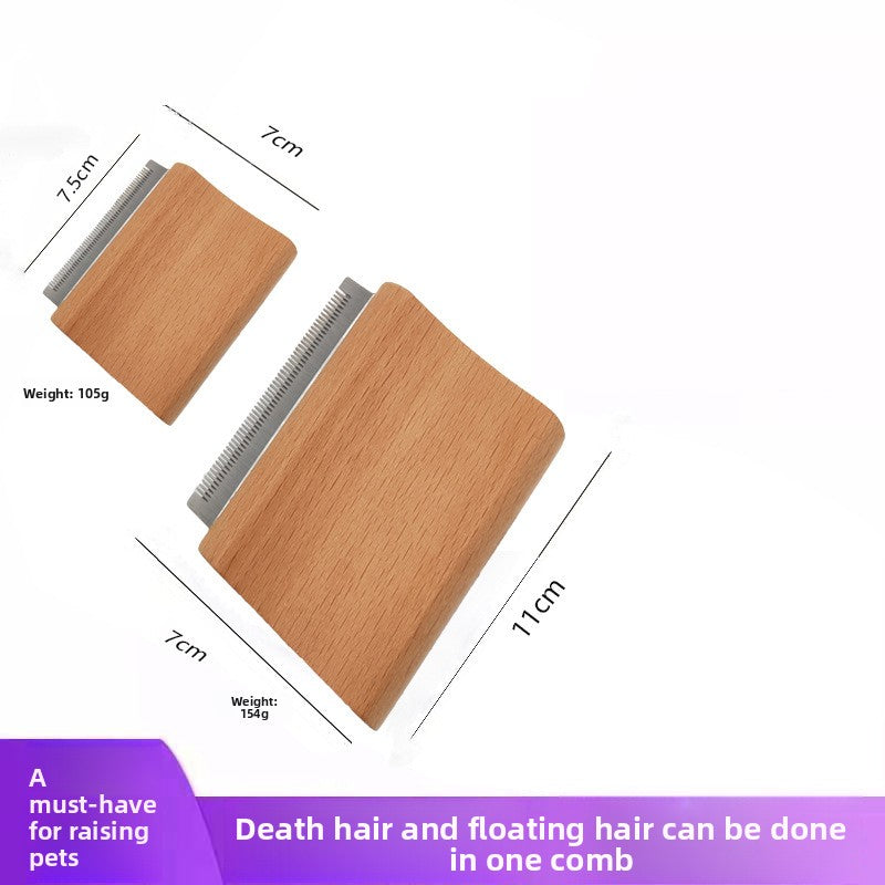 Pet Supplies Horse Grooming Brush Dog Hair Removal Comb Wooden Handle Stainless Steel Deshedding Needle Comb Horse Brush Cat Comb