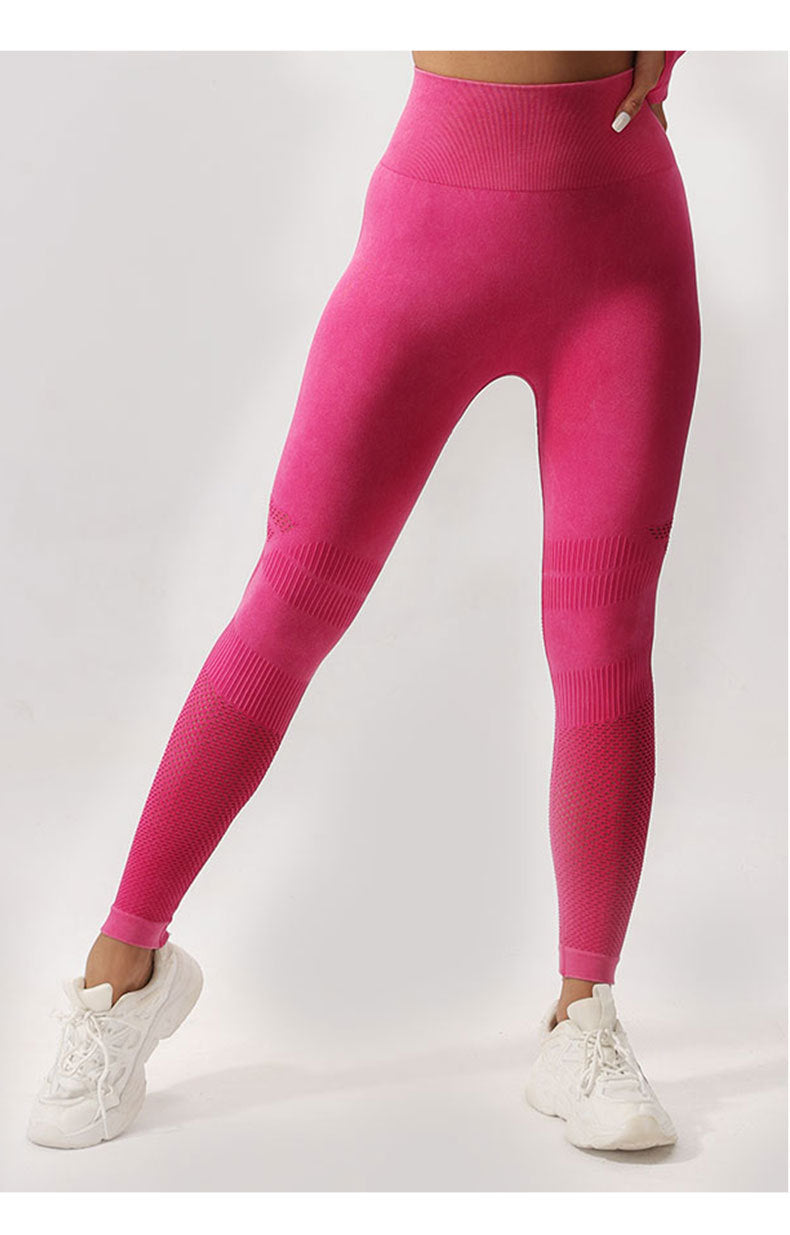 High Waist Peach Hip Lift Fitness Pants Washed Matte Tight Sports Yoga Pants