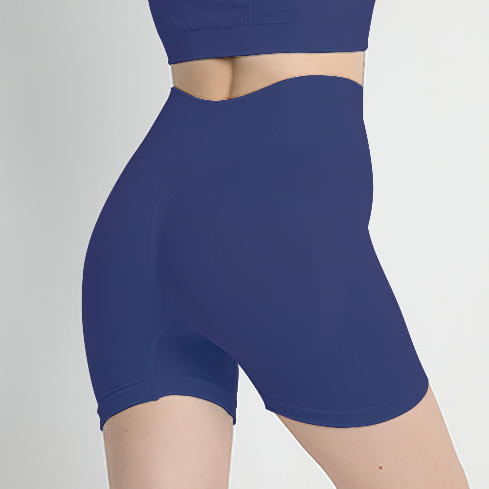 Seamless Peach Hip Fitness Yoga Pants for Women, High Waist, Butt-Lifting, Tummy Control, Quick-Dry, Anti-Run, Lightweight, Base Shorts