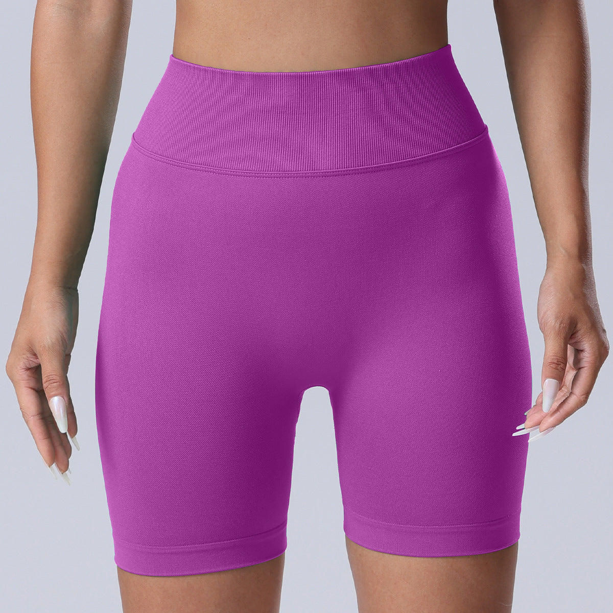 Seamless Rear V Waist Peach Hip Tight Fitness Summer Running Anti-walking Quick-drying Yoga Four-point Shorts